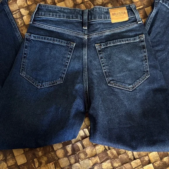 Hollister Dark Blue Men's Straight Jeans - Picture 2 of 4